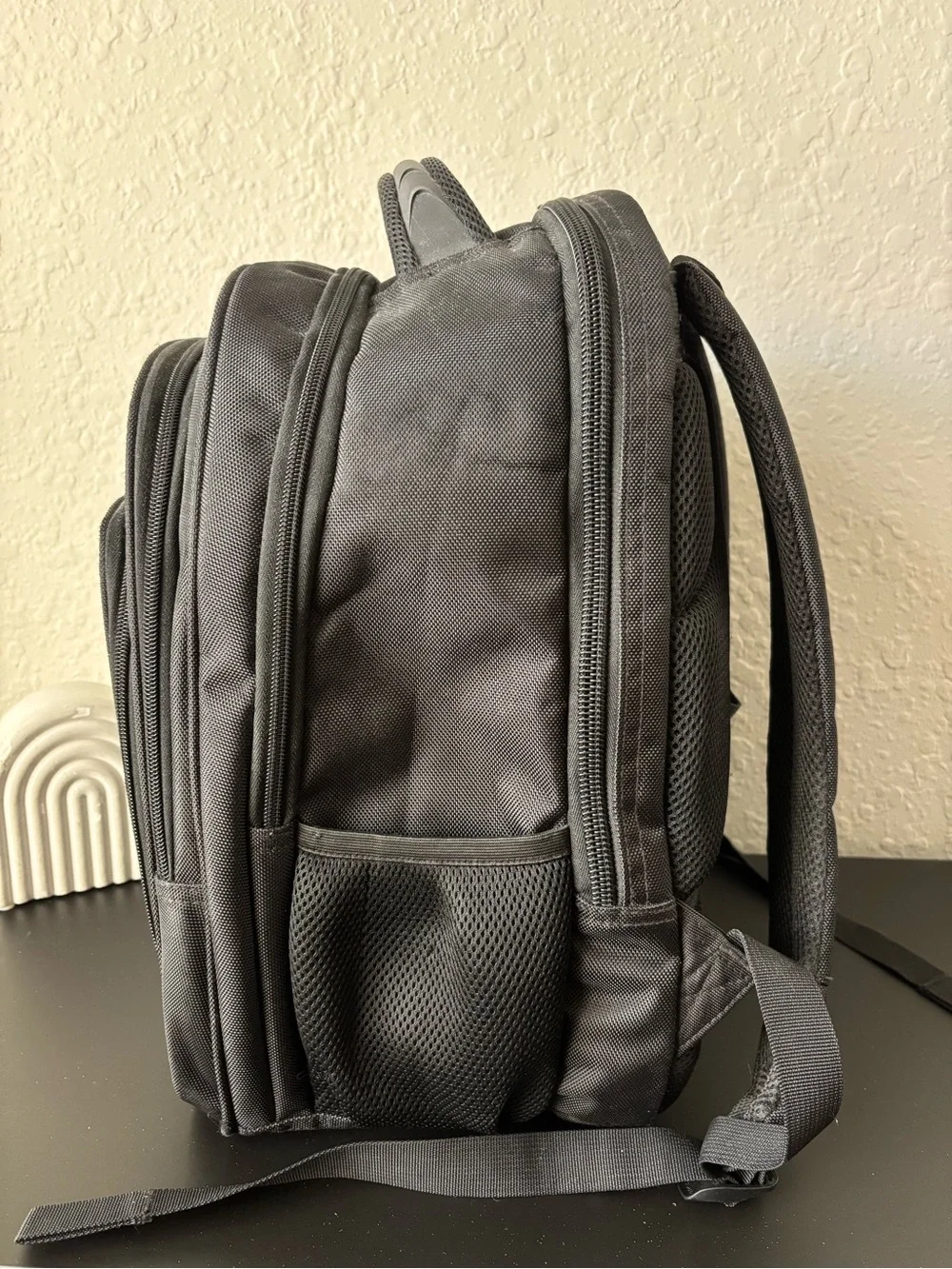 Perry Ellis Black Backpack for Men - Durable Everyday Carry
